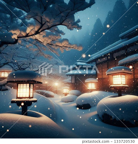 Snowy night Snowy night 133720530