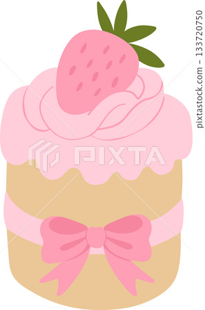 Coquette Valentine girly pastel elements in flat vector style Coquette Valentine girly pastel elements in flat vector style 133720750