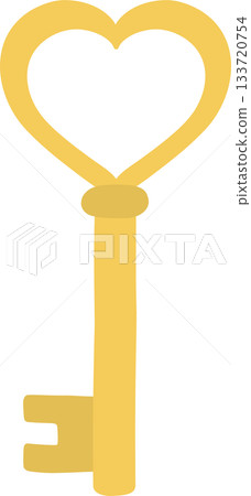 key clipart in cute flat design style key clipart in cute flat design style 133720754