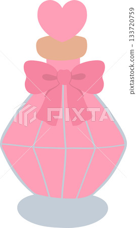 Coquette Valentine sweet pastel illustration for love projects 133720759