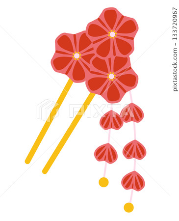 tsumami kanzashi 的插圖 133720967