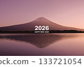 New Year's card 2026 Mount Fuji 133721054