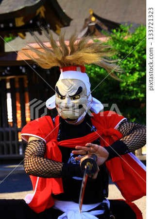Iwate Prefecture Folk Performing Arts Performance: Onikenmai Iwate Prefecture Folk Performing Arts Performance: Onikenmai 133721323
