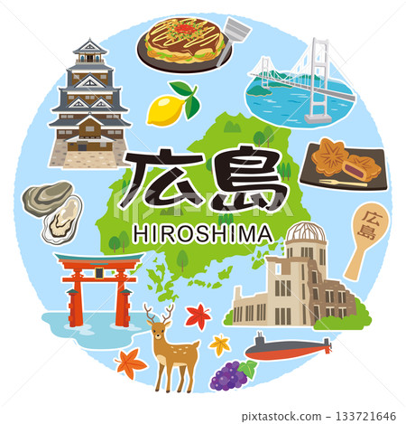 Hiroshima Prefecture Tourism Image Icon Hiroshima Prefecture Tourism Image Icon 133721646