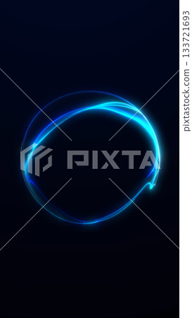 Minimal blue glowing sphere on a dark background with smooth light edges. Clean futuristic aesthetic for branding, posters and tech visuals. Minimal blue glowing sphere on a dark background with smooth light edges. Clean futuristic aesthetic for branding, posters and tech visuals. 133721693