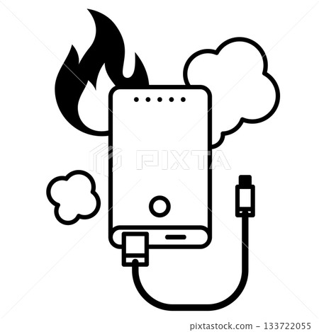Mobile battery catches fire - Mobile charger accident Mobile battery catches fire - Mobile charger accident 133722055