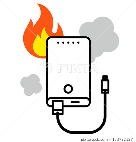 手機電池起火 - 手機充電器事故 手機電池起火 - 手機充電器事故 133722127