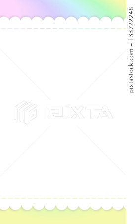 Dreamy and cute rainbow gradient background frame Dreamy and cute rainbow gradient background frame 133722248