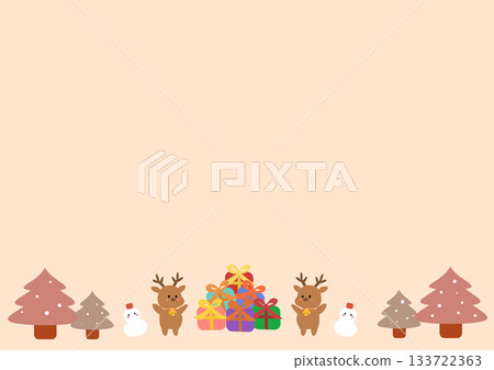 可愛的聖誕相框 133722363