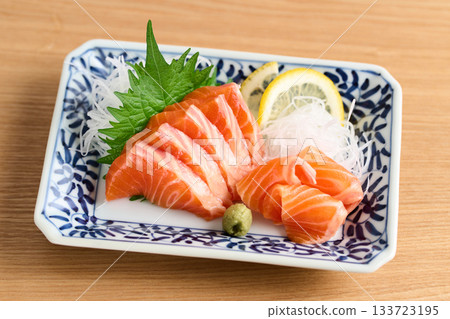 Trout salmon sashimi 133723195