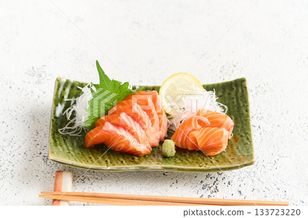 Trout salmon sashimi 133723220