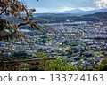 View from Hiwadayama in Hidaka City, Saitama Prefecture. Satoyama and townscape 133724163