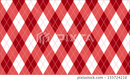 Argyle check background wallpaper material red 133724218