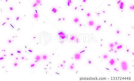 Fluttering confetti background material (transparent) (pink) 133724448