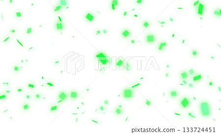 Confetti fluttering background material (transparent) (green) Confetti fluttering background material (transparent) (green) 133724451