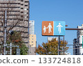 Separation of pedestrian and bicycle lanes 133724818