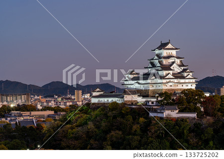 Himeji Castle that was lighted up 133725202