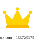 Minimalist simple illustration of a crown (ranking, birthday, celebration, glory) 133725375
