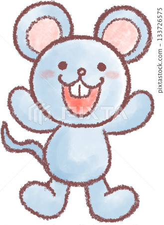 一隻可愛的老鼠的插圖 133726575