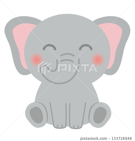 動物_大象(坐) 動物_大象(坐) 133726848