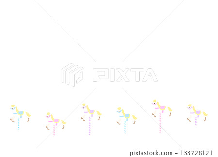 煙霧繚繞的搖搖馬的精美畫框(透明) 煙霧繚繞的搖搖馬的精美畫框(透明) 133728121