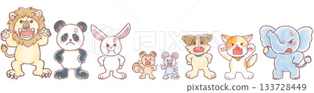 憤怒的動物插圖 133728449