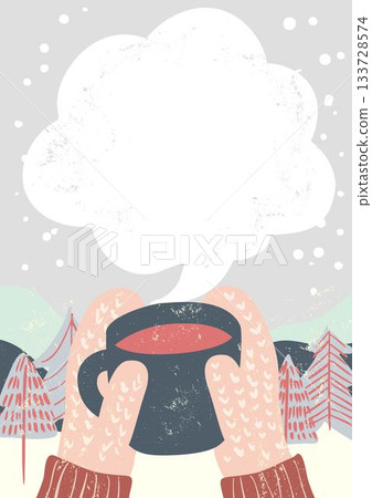 冬日咖啡廳:手捧咖啡(拿鐵) 冬日咖啡廳:手捧咖啡(拿鐵) 133728574