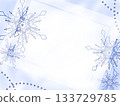 Snow crystal background material 133729785