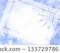 Snow crystal background material 133729786