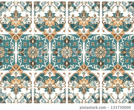 Seamless pattern. Ceramic tiles with geometric patterns in natural color. Texture of building materials. Design mockup and background. Seamless pattern. Ceramic tiles with geometric patterns in natural color. Texture of building materials. Design mockup and background. 133730000