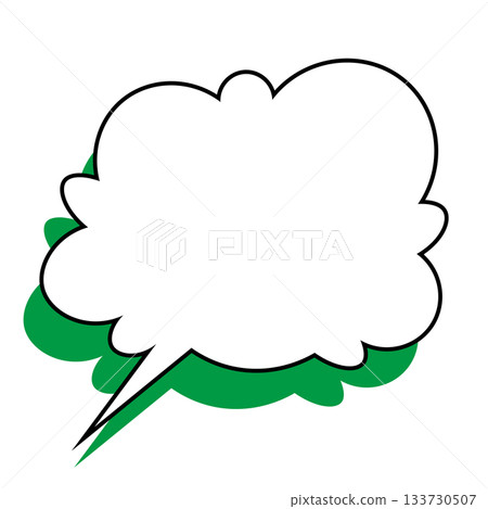 簡單的語音氣泡圖-蓬鬆 133730507