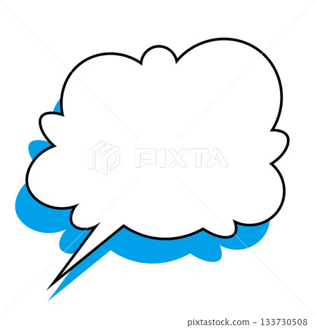 簡單的語音氣泡圖-蓬鬆 133730508