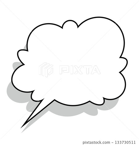 簡單的語音氣泡圖-蓬鬆 133730511