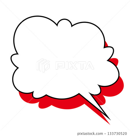 Simple speech bubble illustration - Fluffy 133730520