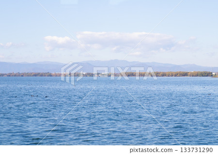 地平線,琵琶湖景色 地平線,琵琶湖景色 133731290