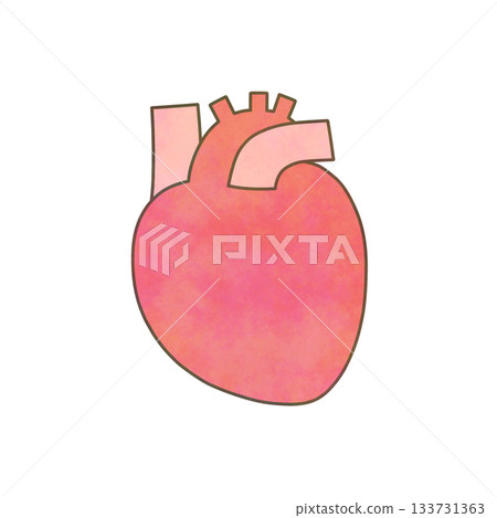 水彩心形插圖 水彩心形插圖 133731363