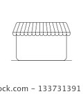 Outline Shop Icon Vector for Online Store and Retail Design 133731391