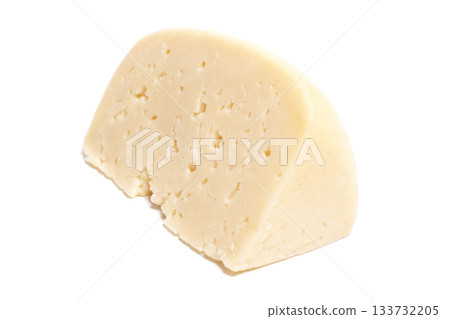 Cheese Piece isolated on white background 133732205