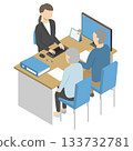 Meeting employee 3 - Isometric 133732781