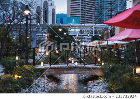 [Kobe Meriken Park] Beautiful scenery with Christmas illuminations 133732924