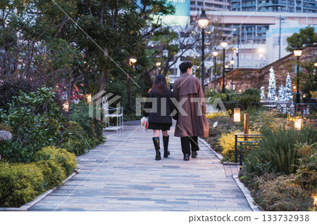 [Kobe Meriken Park] Beautiful scenery with Christmas illuminations 133732938