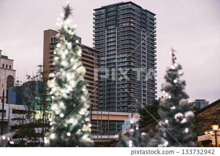 [Kobe Meriken Park] Beautiful scenery with Christmas illuminations 133732942