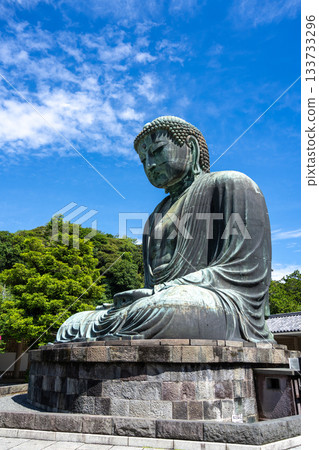 Great Buddha bronze statue at Kotoku-in temple in Kamakura, Japan Great Buddha bronze statue at Kotoku-in temple in Kamakura, Japan 133733296