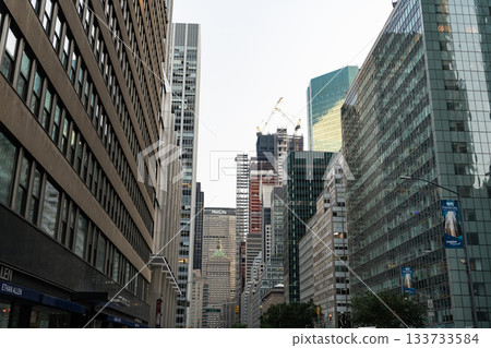 New York City, USA - July 09, 2023: Park Avenue. Midtown Manhattan. New York city. Park Avenue with building of NYC. NY city architecture. Architectural cityscape of city. New York downtown New York City, USA - July 09, 2023: Park Avenue. Midtown Manhattan. New York city. Park Avenue with building of NYC. NY city architecture. Architectural cityscape of city. New York downtown 133733584