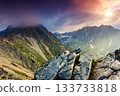 Beautiful view of mountain landscape in National Park High Tatra. 133733818