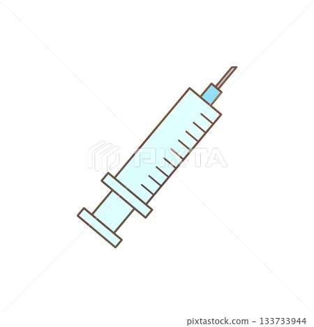 Watercolor syringe illustration Watercolor syringe illustration 133733944