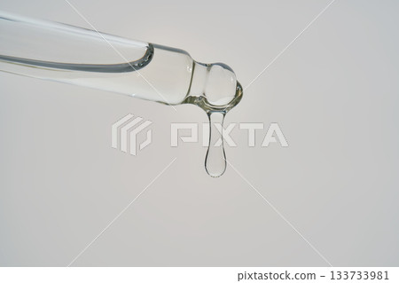 Cosmetic pipette dispensing serum dropping clear liquid Cosmetic pipette dispensing serum dropping clear liquid 133733981