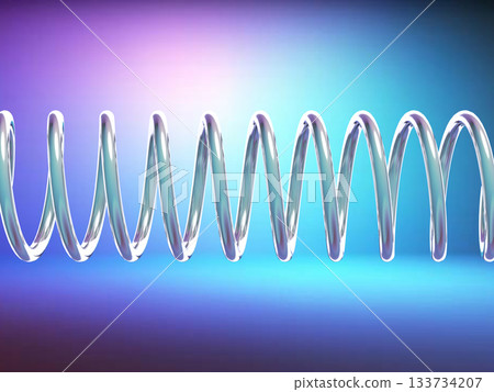 Abstract spiral spring 133734207