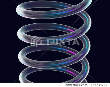 Abstract spiral spring 133734217