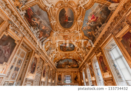 Gallery of Apollon,Le Louvre museum, Paris, France Gallery of Apollon,Le Louvre museum, Paris, France 133734432